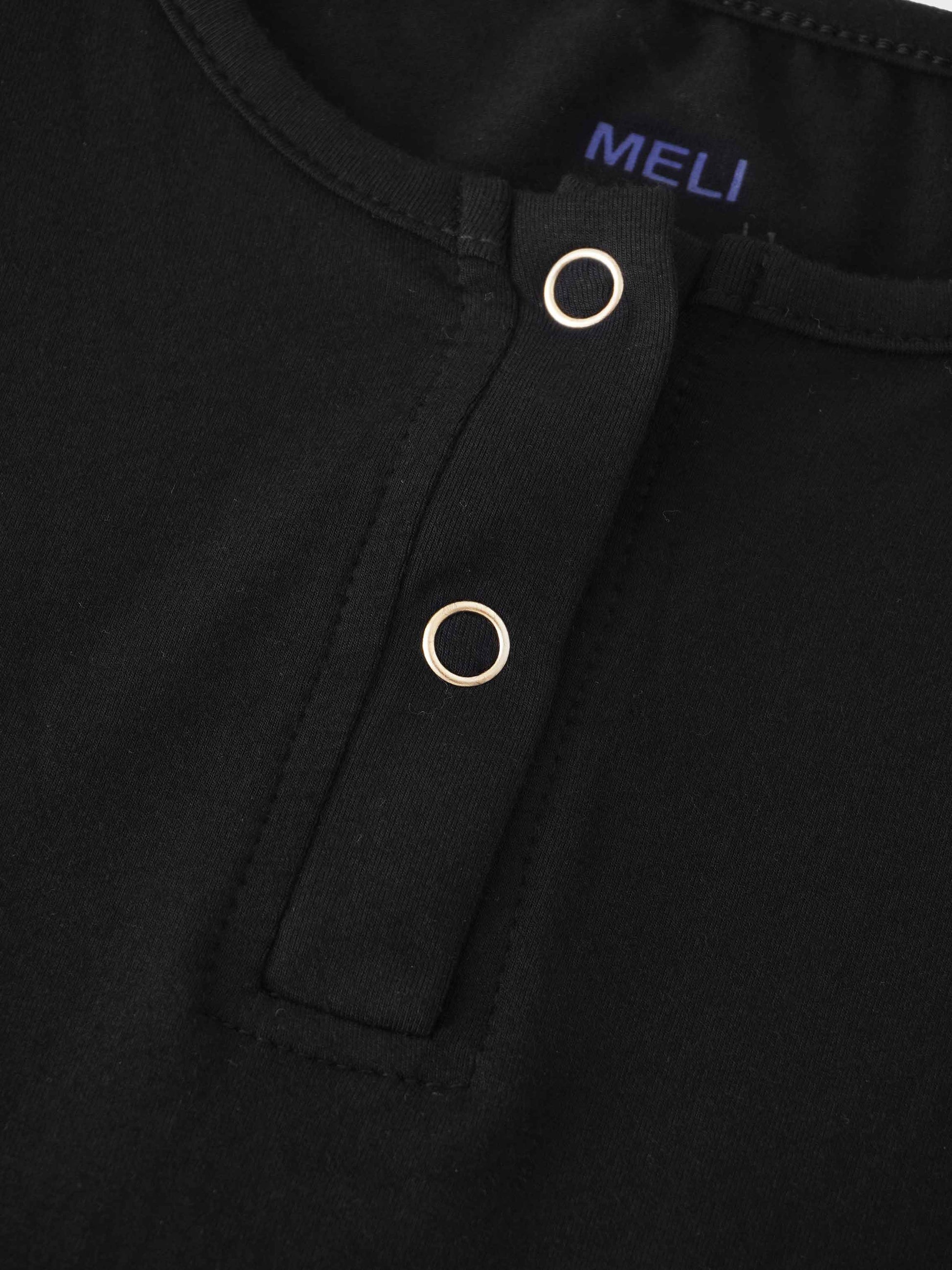 SIDE ELASTIC TEE-BLACK-3