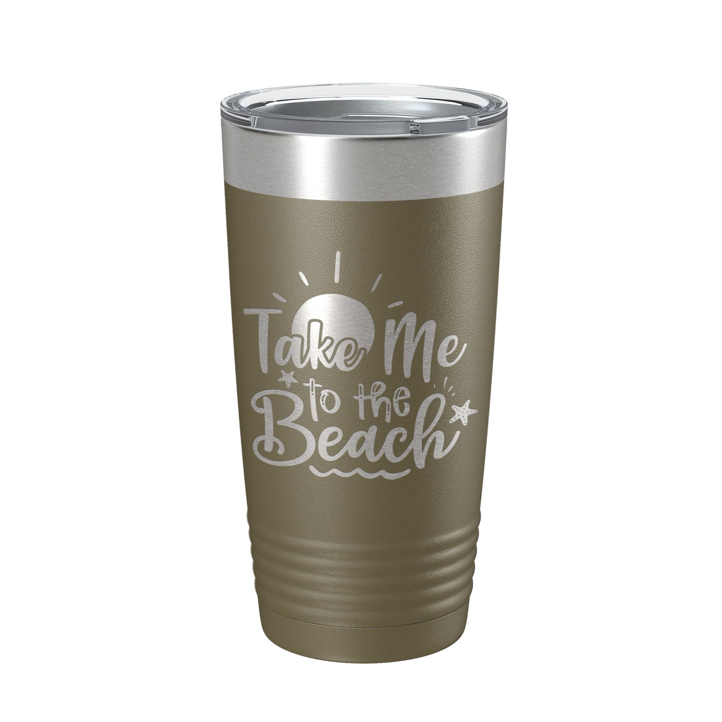 Take Me To The Beach Tumbler Travel Mug Insulated Laser Engraved Coffee Cup 20 oz-21