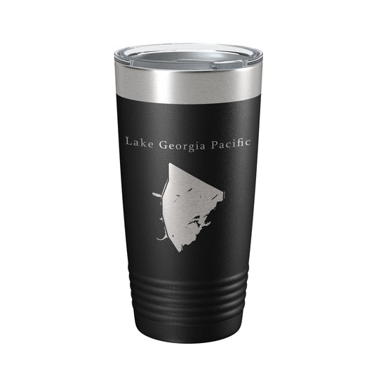 Lake Georgia Pacific Map Tumbler Travel Mug Insulated Laser Engraved Coffee Cup Arkansas 20 oz-0
