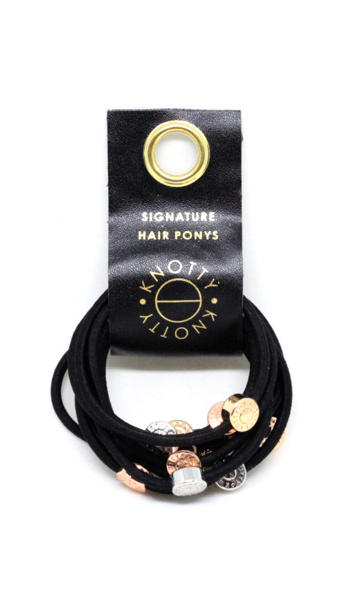 Signature Pony Set of 10 | Black-1