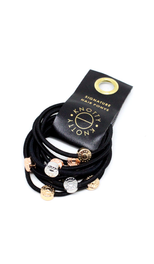 Signature Pony Set of 10 | Black-0
